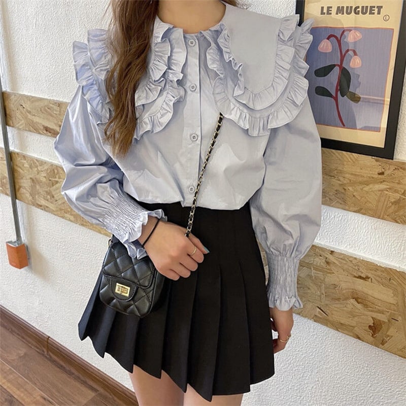 2段フリル襟ブラウス | soy