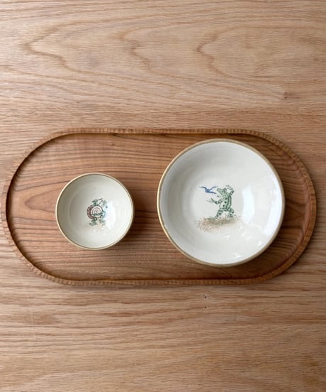 陶泉窯／高山寺画「鳥獣人物戯画」盃　for Sake（蛙）