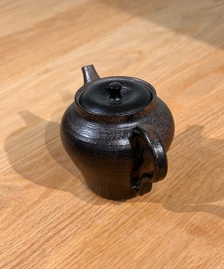 北條 黒窯変後手茶注 #89