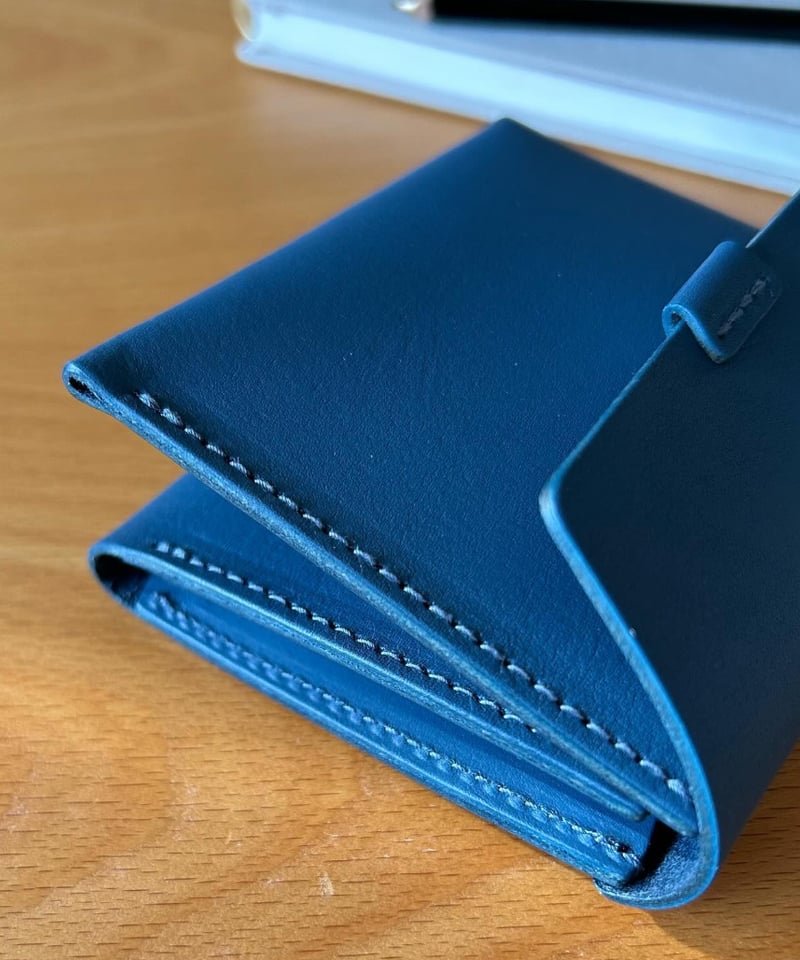 URUKUST｜Compact Wallet -Gunjo Blue- | Ma'n'Ma（まんま