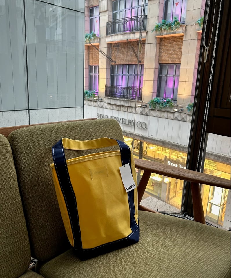 TEMBEA／BAGUETTE TOTE SMALL /（YELLOW DK-NAVY） |