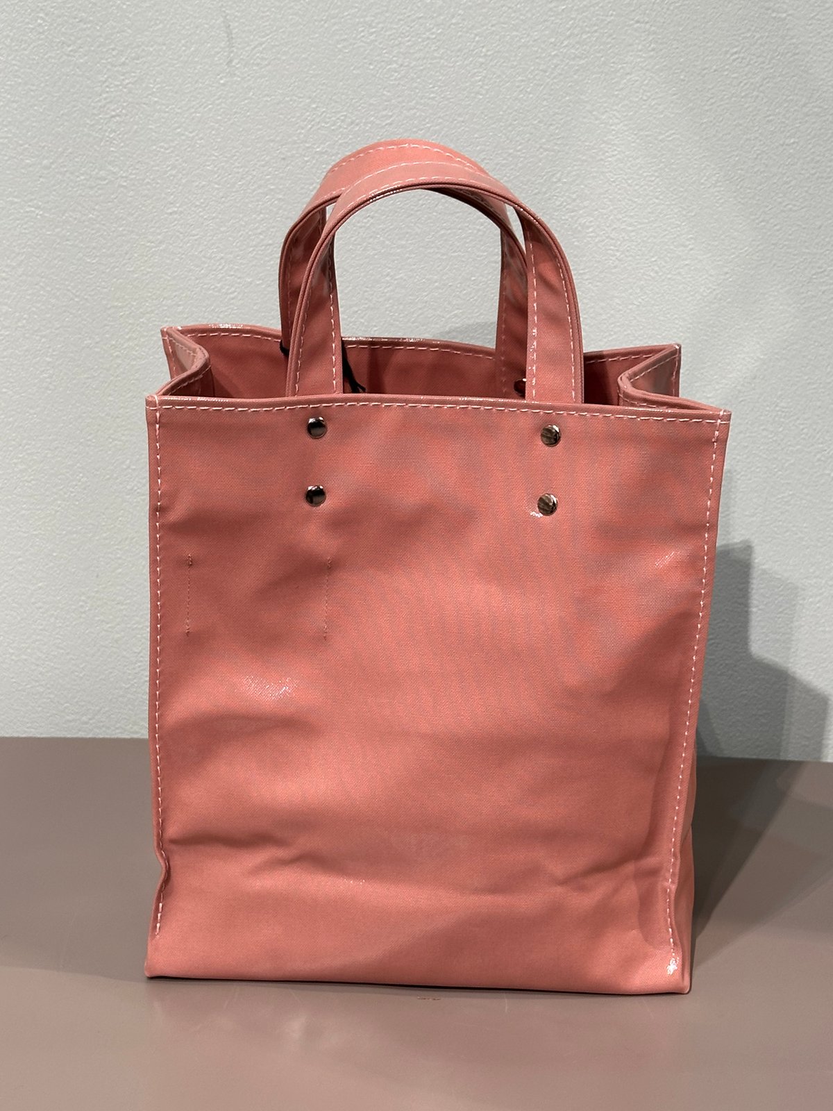 TEMBEA PAPER TOTE S スモーキーピンク TEMBEA／ペーパートート クリア・スモーキーピンク | MWL STORE