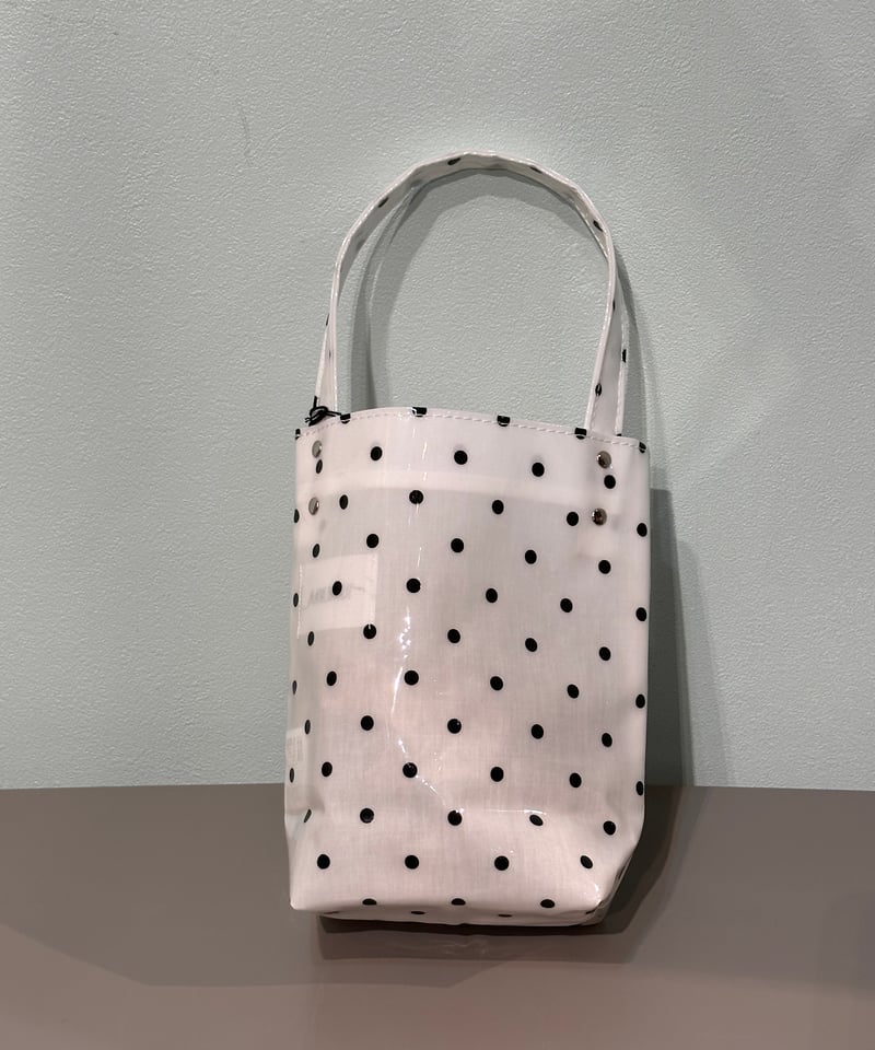 TEMBEA／バゲットトートミニ（クリア黒水玉） | MWL STORE