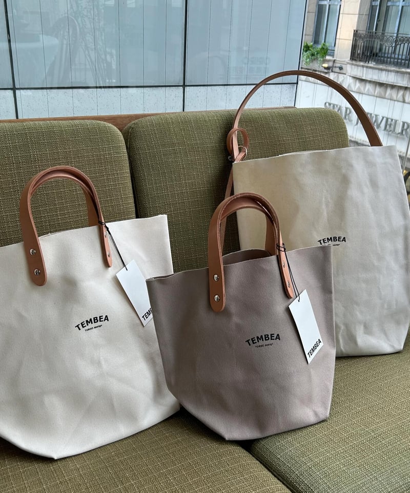 新発売 TEMBEA CLUB TOTE TOTE LOGO ナチュラル LOGO レディース