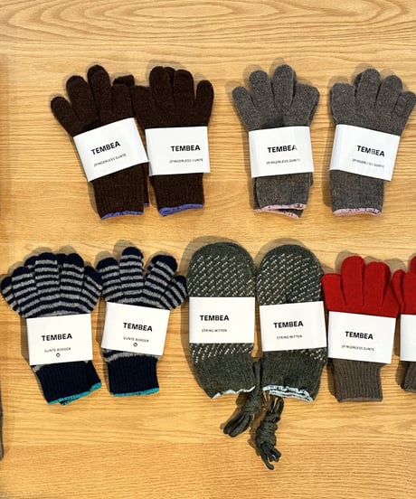 TEMBEA/2FINGERLESS GUNTE（ MID GREY-SAX）
