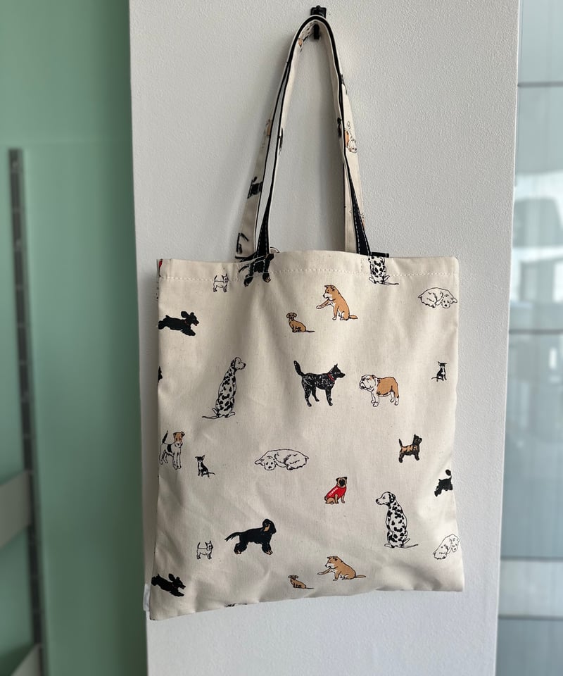 TEMBEA トートバッグ 犬柄 TEMBEA／ 3HANDLE TOTE DOG1/BLACK | MWL STORE