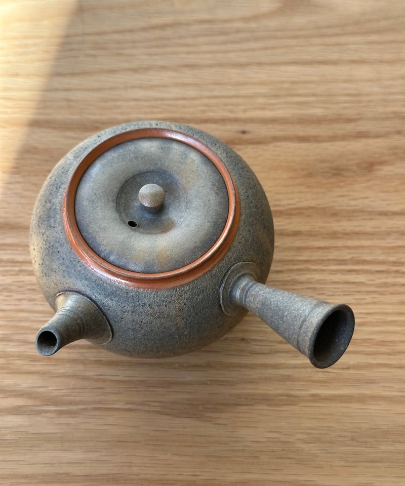 水野陽景 作 常滑焼 窯変 急須 煎茶道具