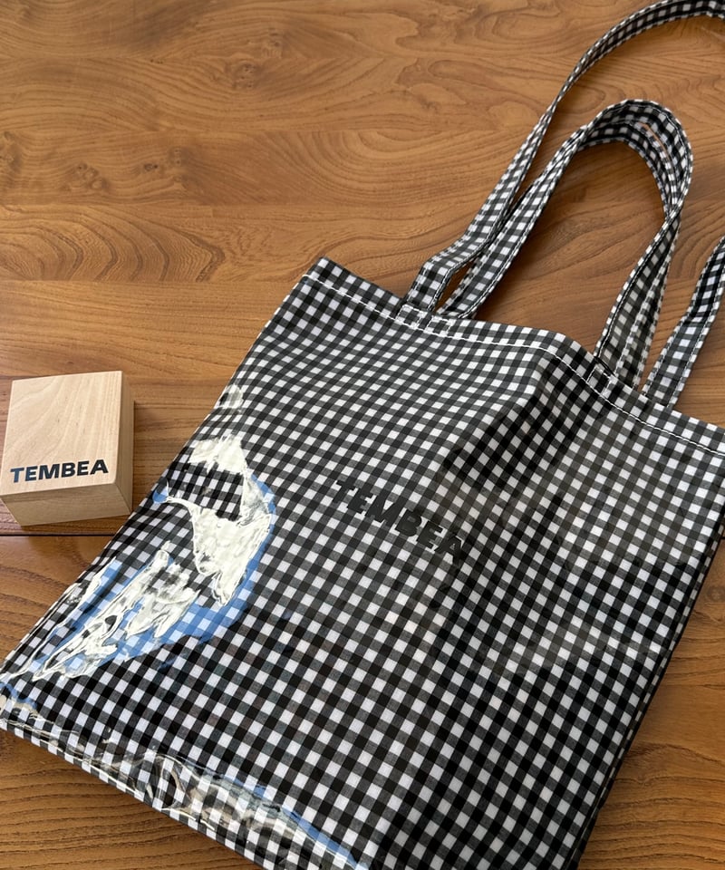 TEMBEA/3 HANDLE TOTE GINGHAM CHECK BLACK | MWL TEMBEA/3 HANDLE TOTE GINGHAM CHECK BLACK | MWL