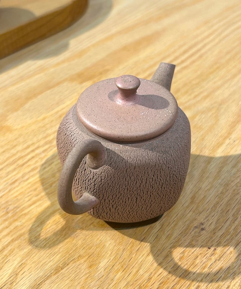 甚秋陶苑／嵐絞り印籠蓋茶壺5角形（桃色） | MWL STORE