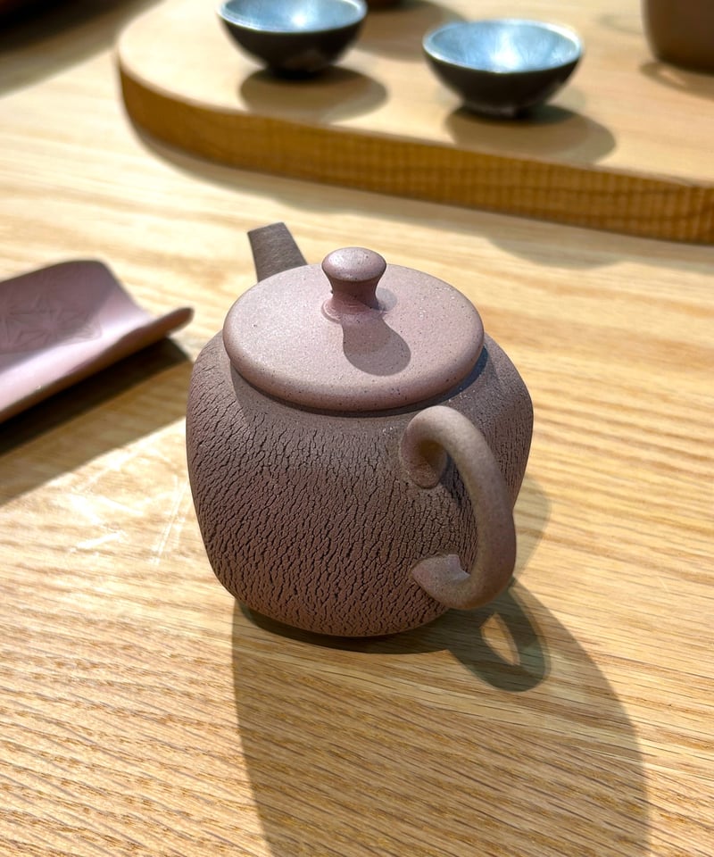 甚秋陶苑／嵐絞り印籠蓋茶壺5角形（桃色） | MWL STORE