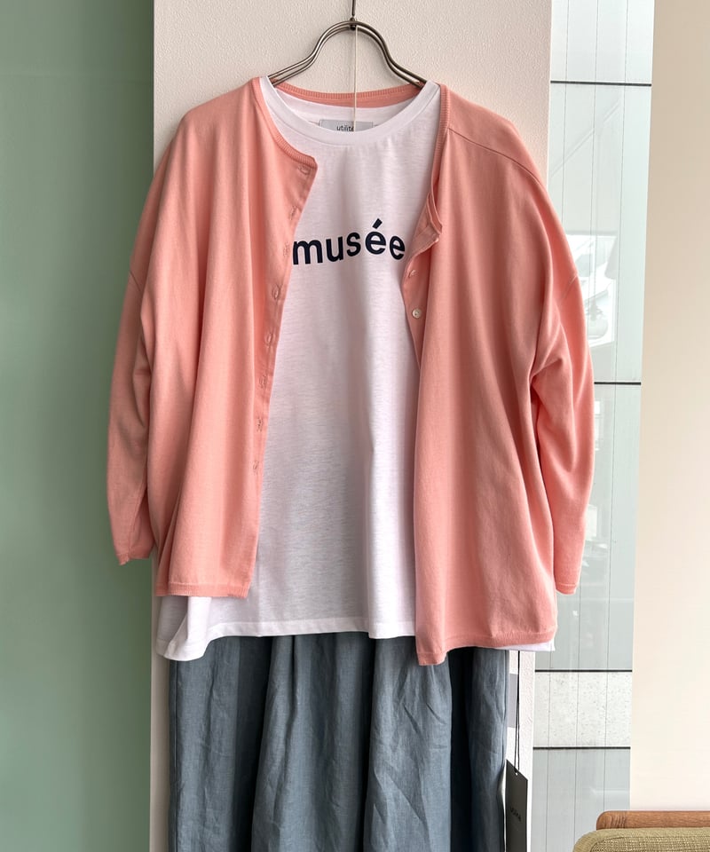 【M.&KYOKO】ピンクの長袖カーディガン【新品未使用】 ウォッシャブル＞キラ釦カーディガン | PROPORTION BODY