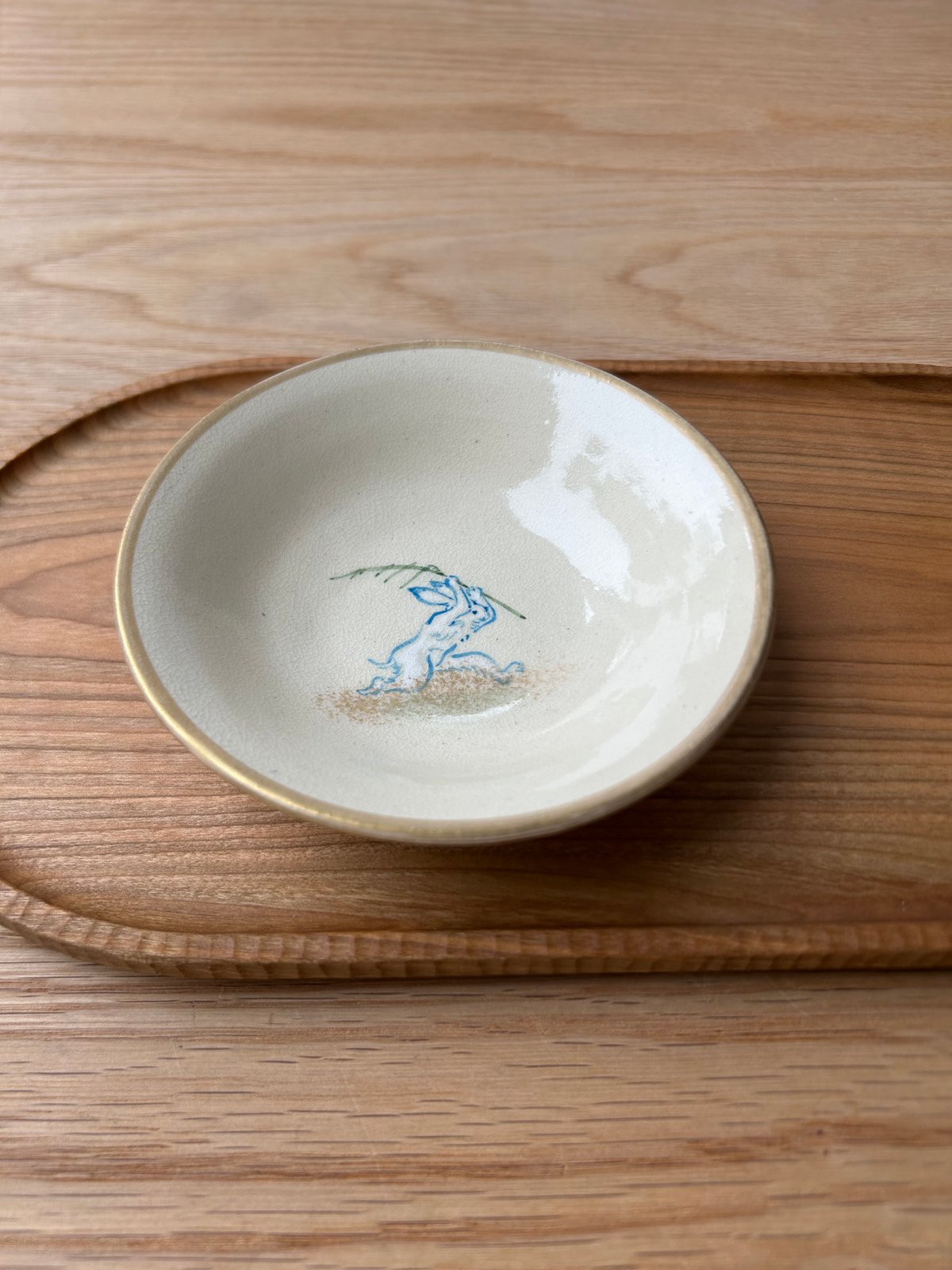 陶泉窯／高山寺画「鳥獣人物戯画」4寸皿（兎） | MWL STORE