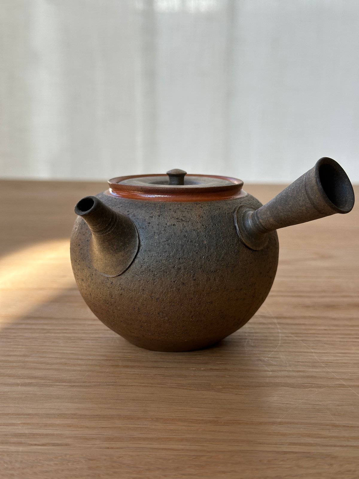 水野陽景 作 常滑焼 窯変 急須 煎茶道具