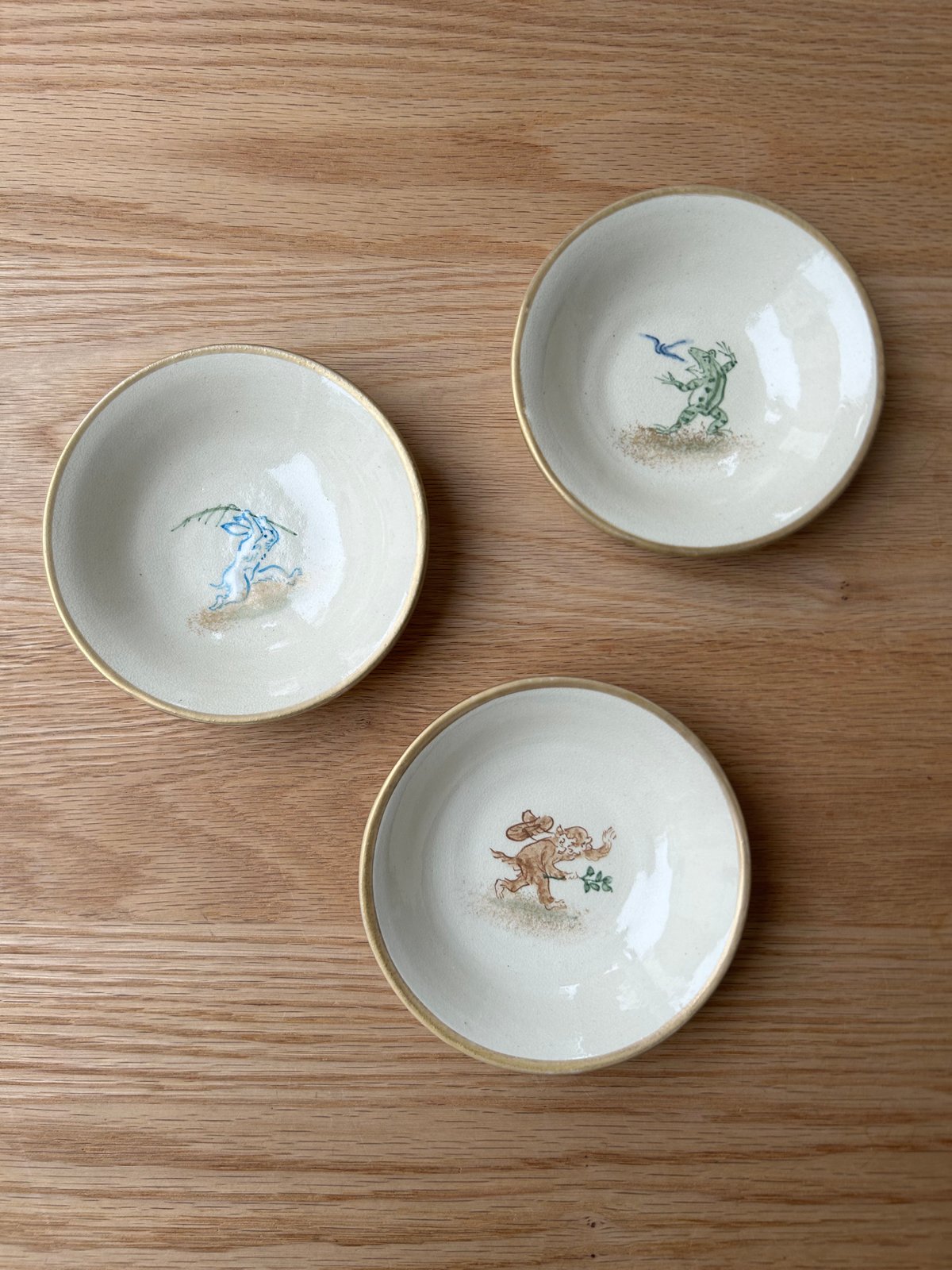 陶泉窯／高山寺画「鳥獣人物戯画」4寸皿（猿） | MWL STORE