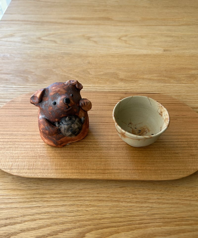山田陶苑 いぬと急須 置物 #121ー茶 | MWL STORE