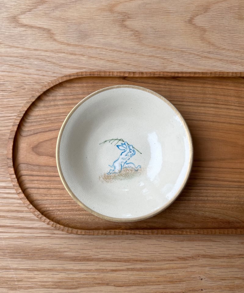 陶泉窯／高山寺画「鳥獣人物戯画」4寸皿（兎） | MWL STORE