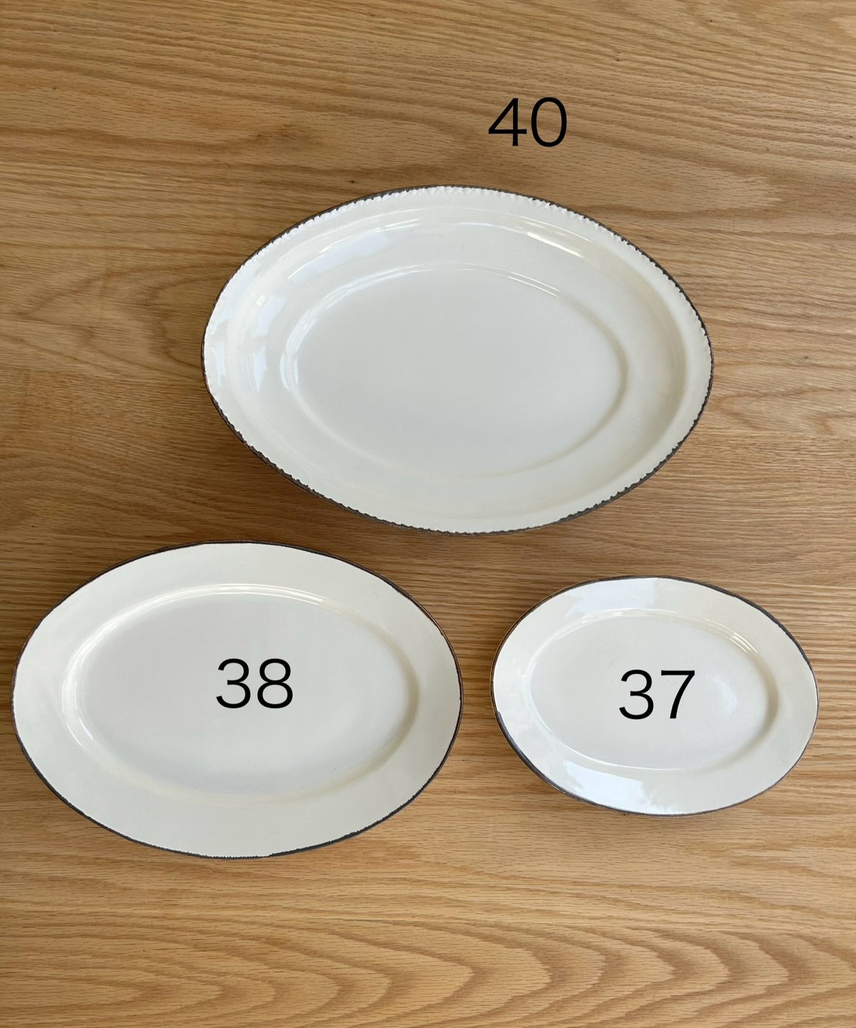 大井寛史・オオイヒロシ／パールオーバル皿（中)19㎝ H–37 | MWL STORE