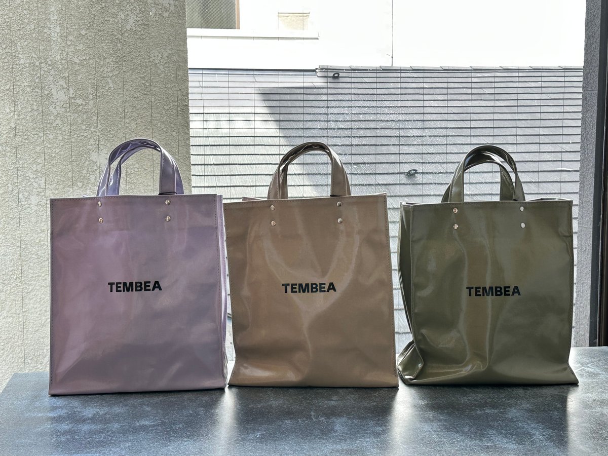 TEMBEA サンドベージュ トートバッグ TEMBEA/クリアペーパートート（ミディアム）サンド ベージュ | MWL STORE