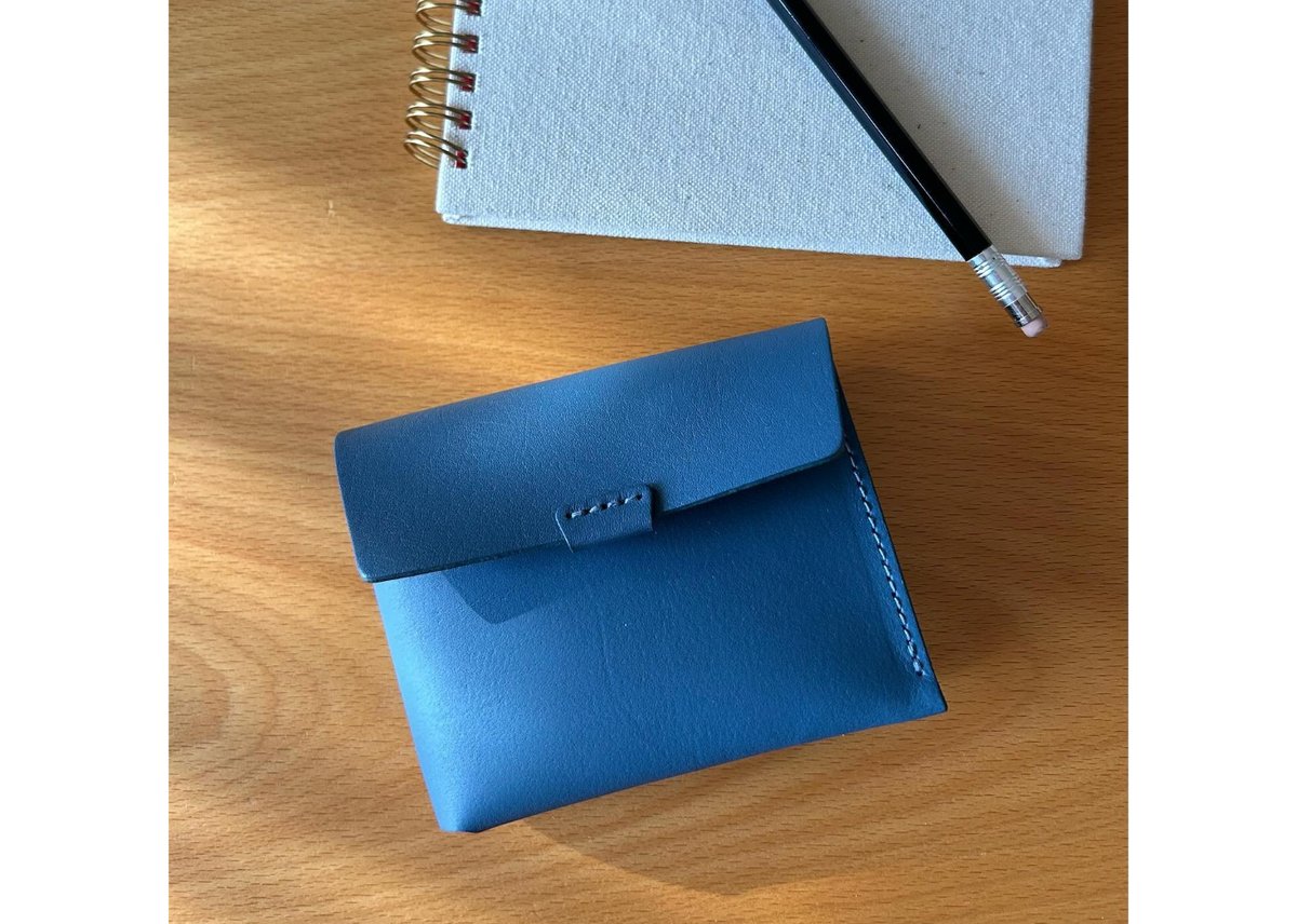 横浜.URUKUSTウルクスト/”GUNJO BLUE” 二つ折りウォレット 横浜.URUKUSTウルクスト/”GUNJO BLUE” 二つ折りウォレット