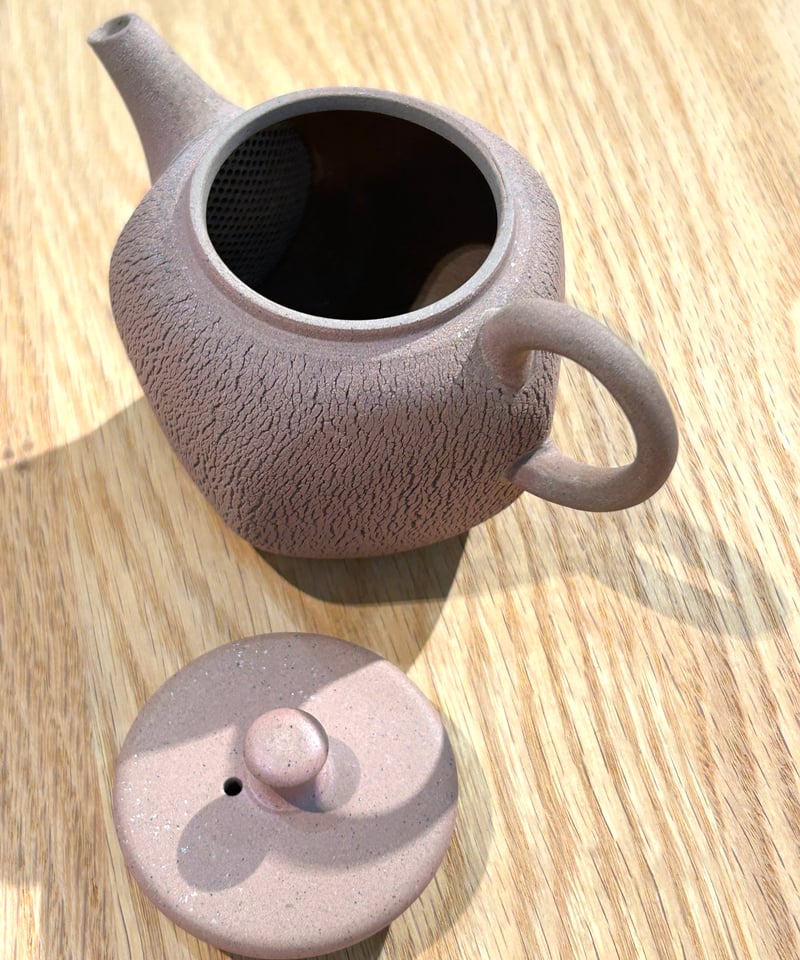 甚秋陶苑／嵐絞り印籠蓋茶壺5角形（桃色） | MWL STORE