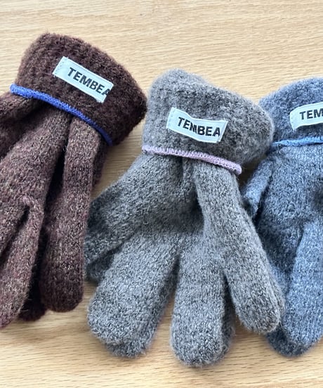 TEMBEA/2FINGERLESS GUNTE（ MID GREY-SAX）