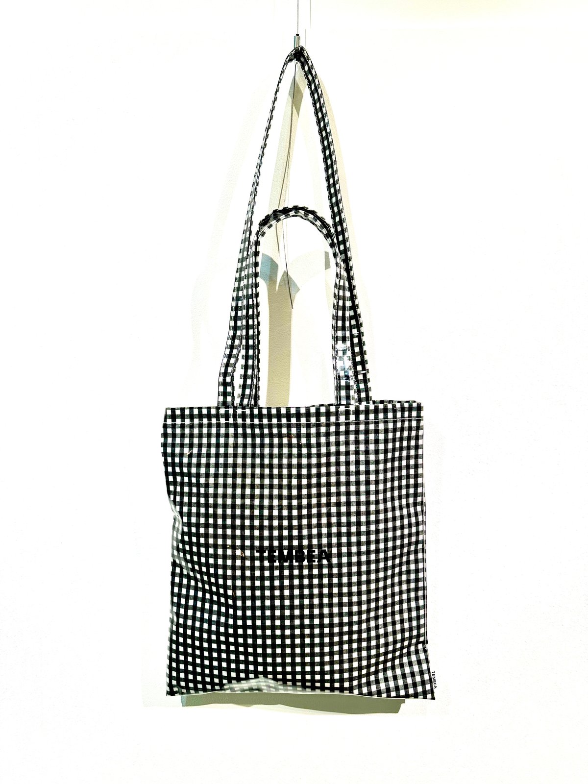 TEMBEA ★テンベア3ハンドルギンガムブラック トートバッグ TEMBEA／3 HANDLE TOTE GINGHAM CHECK BLACK | MWL