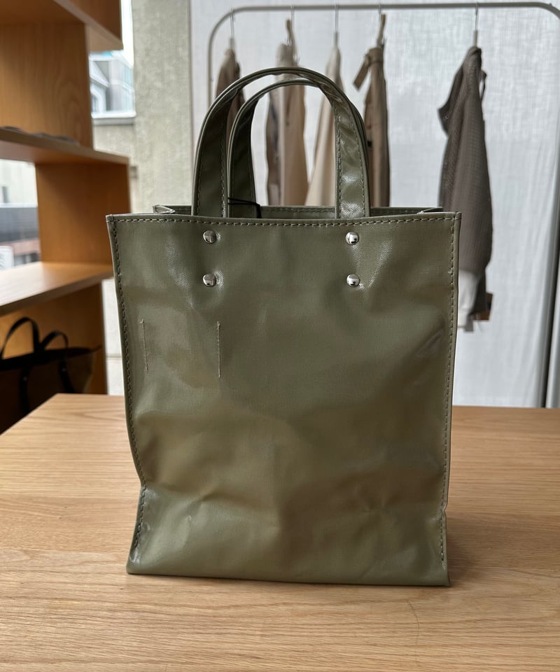 TEMBEA トートバッグ ベージュ グリーン TEMBEA トートバッグ ベージュ グリーン