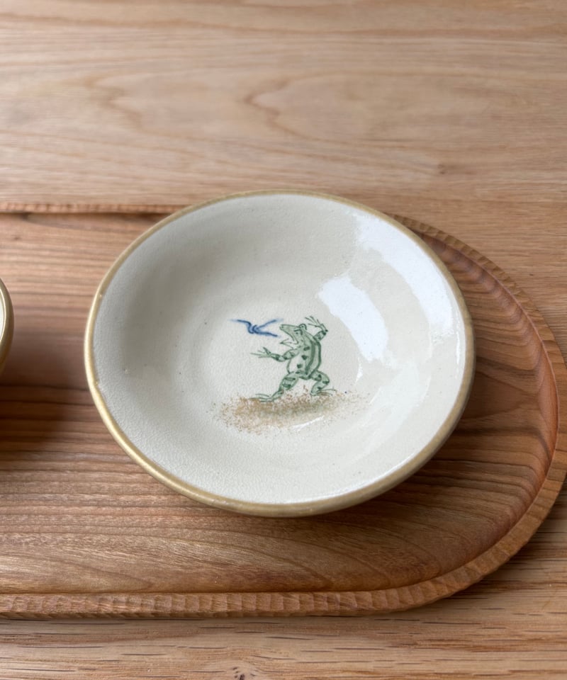 陶泉窯／高山寺画「鳥獣人物戯画」4寸皿（蛙） | MWL STORE