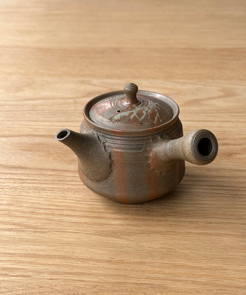 常滑焼 谷川仁作 藻かけ 絞り出し 宝瓶 急須 共箱 2点まとめて MR6464