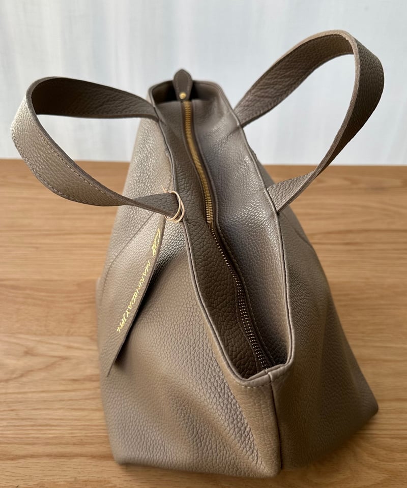 神戸 MARINDAY / パームス・レザートートバッグ（グレージュ