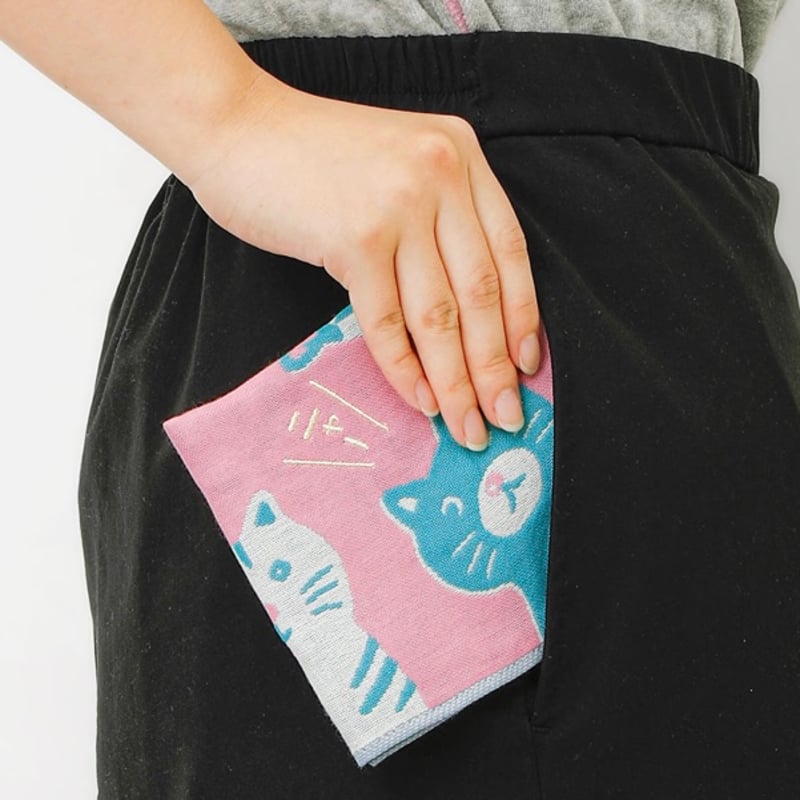 ハイタイド】ニューレトロ ふんわり軽いガーゼハンカチ | クジラ文具店