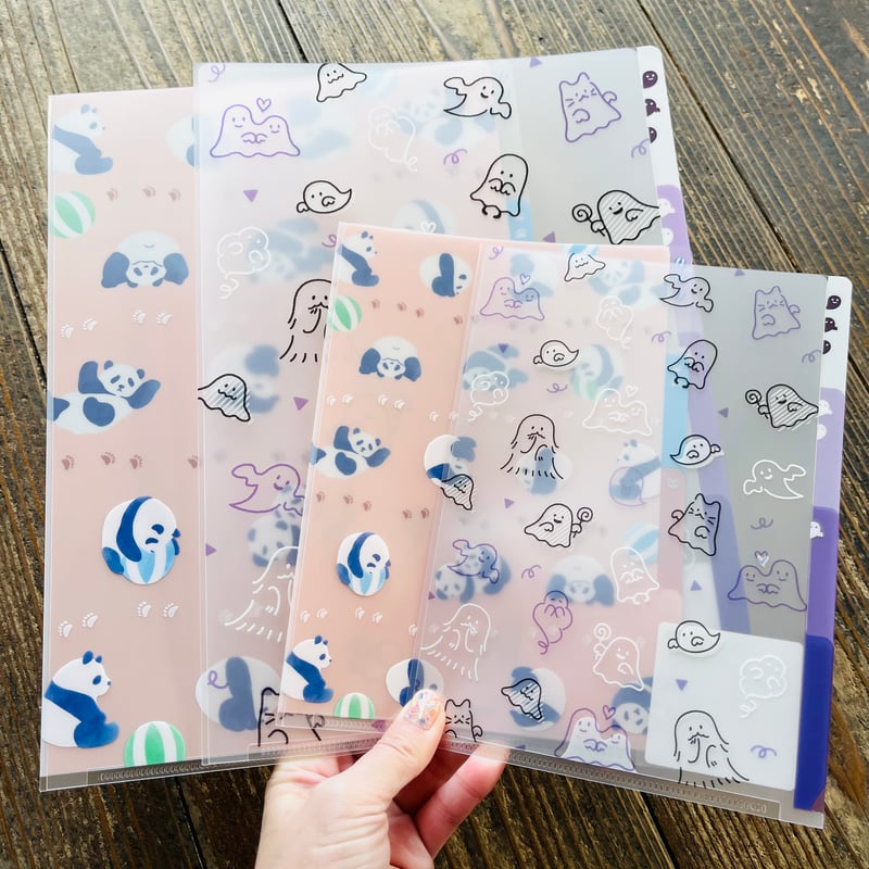 ミドリ】3ポケットクリアフォルダー | クジラ文具店