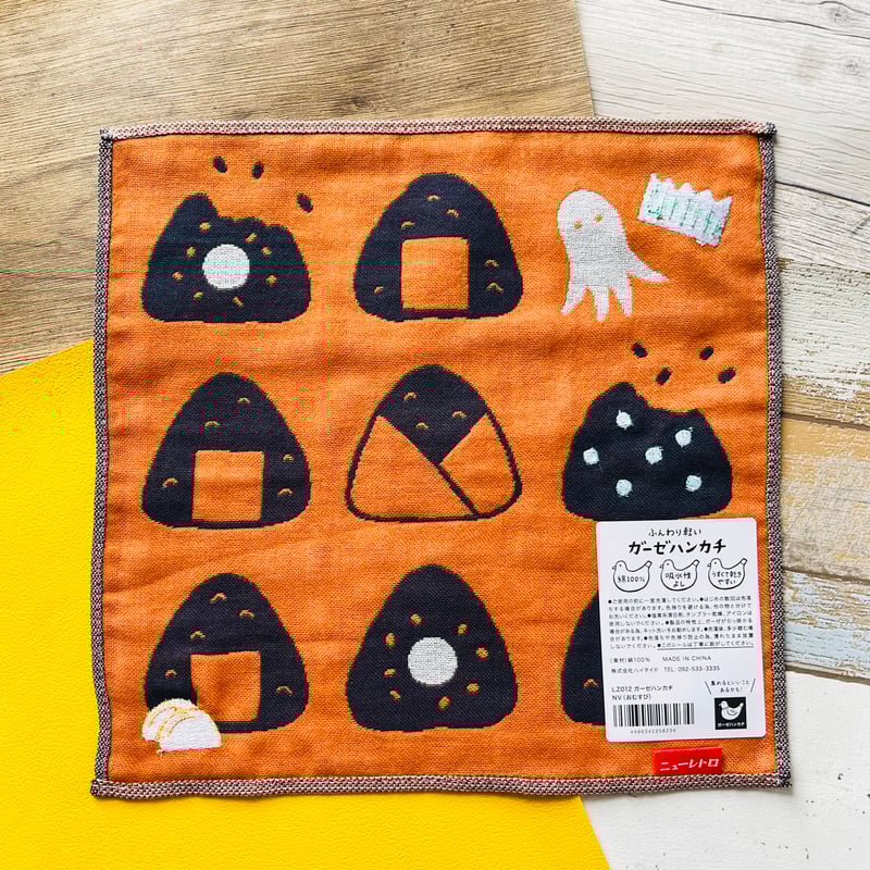 ハイタイド】ニューレトロ ふんわり軽いガーゼハンカチ | クジラ文具店