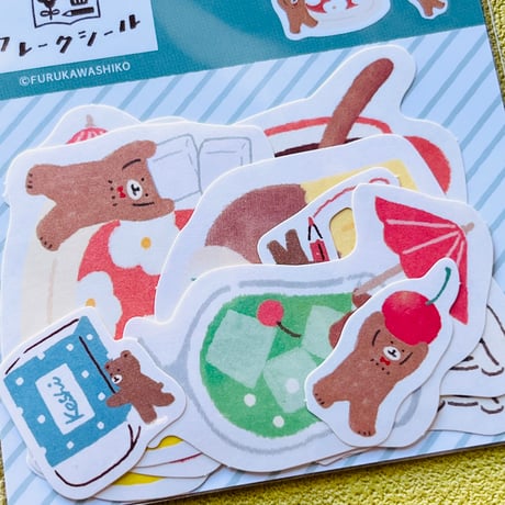 【古川紙工】わたしびより サイズ違いのフレークシール