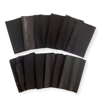 Black Textured Drape