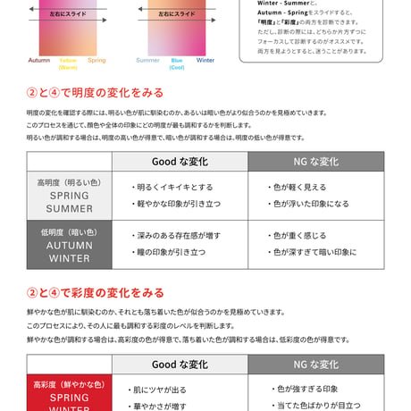 【Free】グラデーションドレープマニュアル・診断分析シート