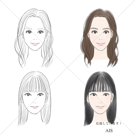 【Free】Face type illustration