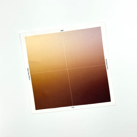 Gradation Swatch for Cosmetics