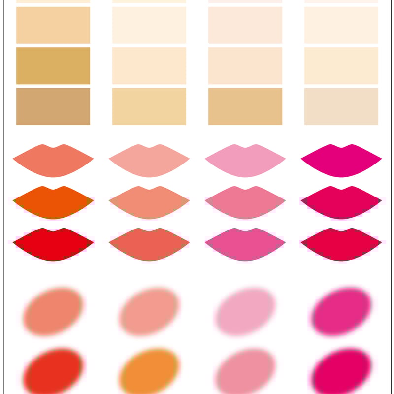 パーソナルカラー診断　パーフェクトカラー・チンボードカード【36色】 パーソナルカラー診断 パーフェクトカラー・チンボードカード