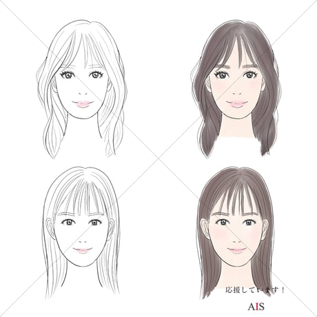 【Free】Face type illustration