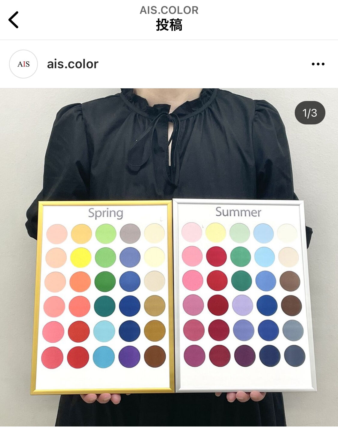 ★ブルベ？イエベ？パーソナルカラー4シーズンボード&24色テストドレープ1セット Color Board （4 Seasons set）/ カラーボード | AIS Color Store