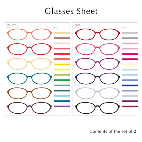 Glasses Sheet / メガネシート
