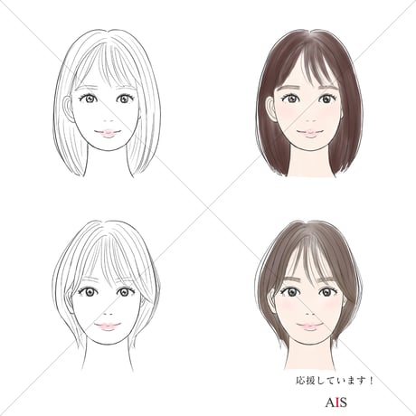 【Free】Face type illustration