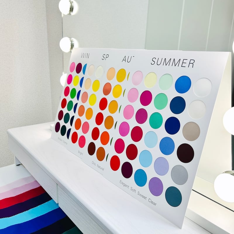 【値下げ】パーソナルカラー　Color Palette 4シーズン　色見本セット 値下げ】パーソナルカラー Color Palette 4シーズン 色見本