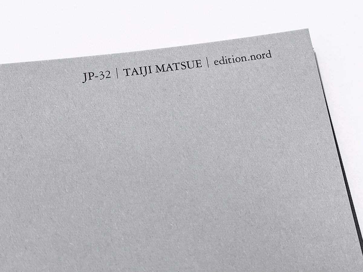JP-32: TAIJI MATSUE | edition.nord