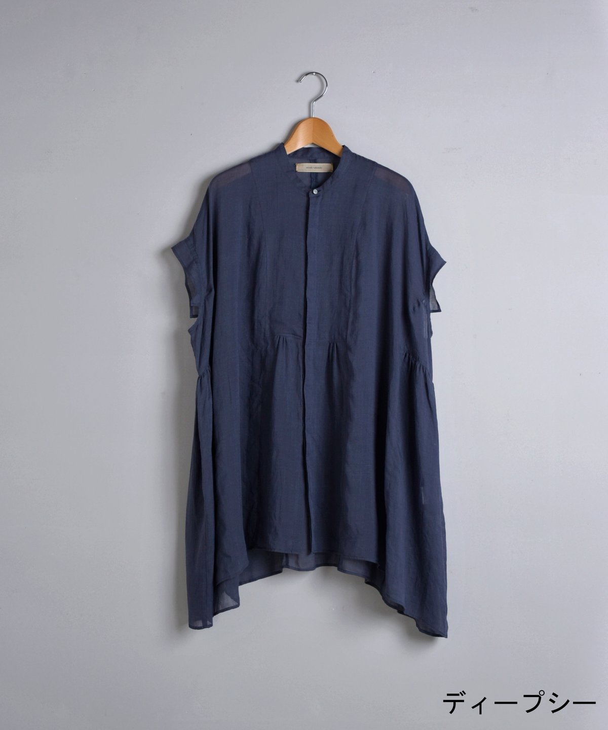 新品 suzuki takayuki band-sleeve tunic suzuki takayuki band-sleeve tunic（2color S231-14） - poooL