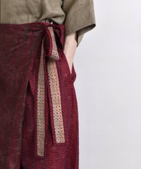 【LIMITED EDITION】 WONDER FULL LIFE / KANTHA WRAP PANTS_4