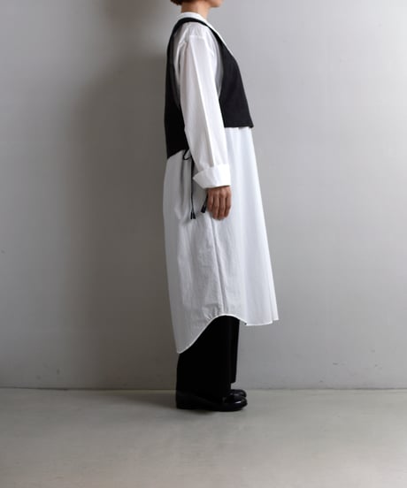 COUNTERPOINT / HAND EMBROIDARY QUILT SHORT GILET - Drawing by Lena Fujimoto -