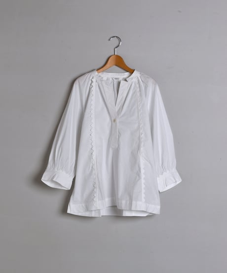 TOAST / Crockery Edge Cotton Poplin Top