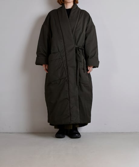 TOAST / Padded Cotton Wrap Coat